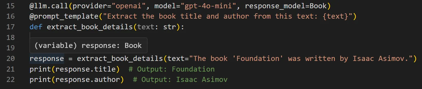Mirascope IDE Support
