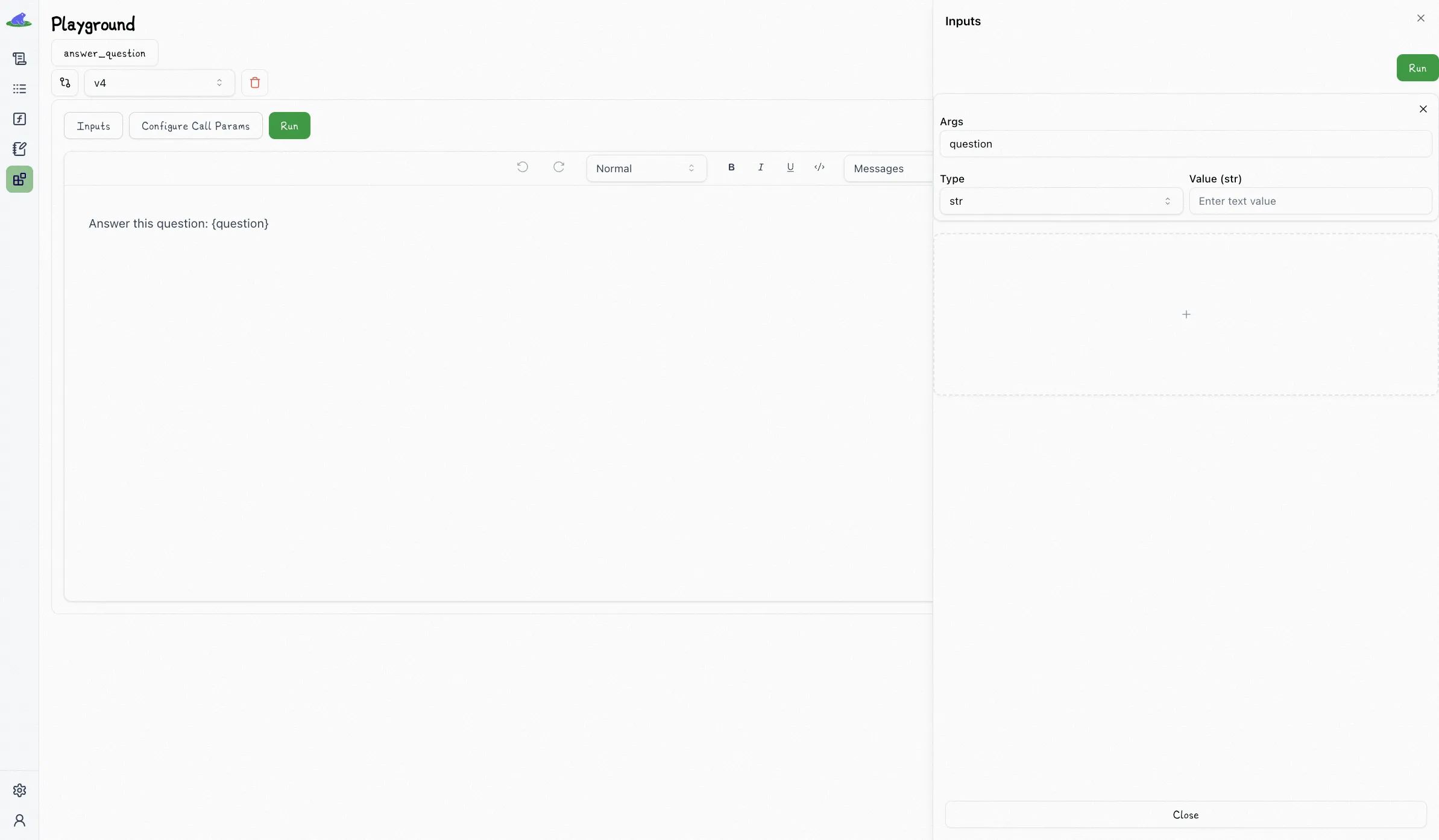 Lilypad Answer Question Playground